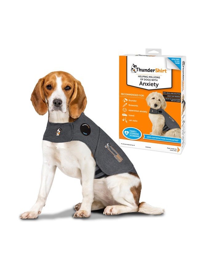 ThunderShirt جاكيت ثاندر شيرت الكلاسيكي للكلاب ضد القلق، رمادي فاتح، متوسط - Image 1